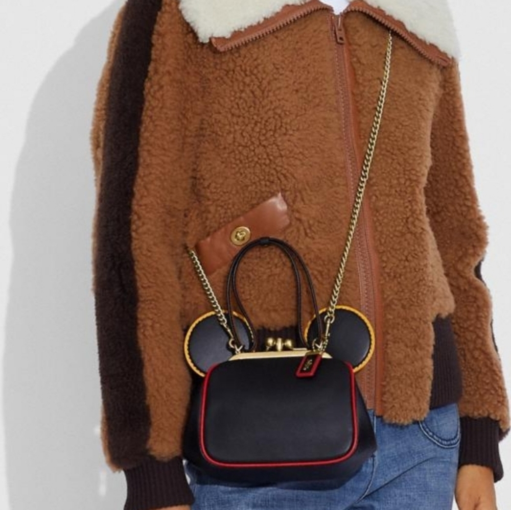 Coach Disney Mickey Mouse X Kisslock Bag - Picture 14 of 16